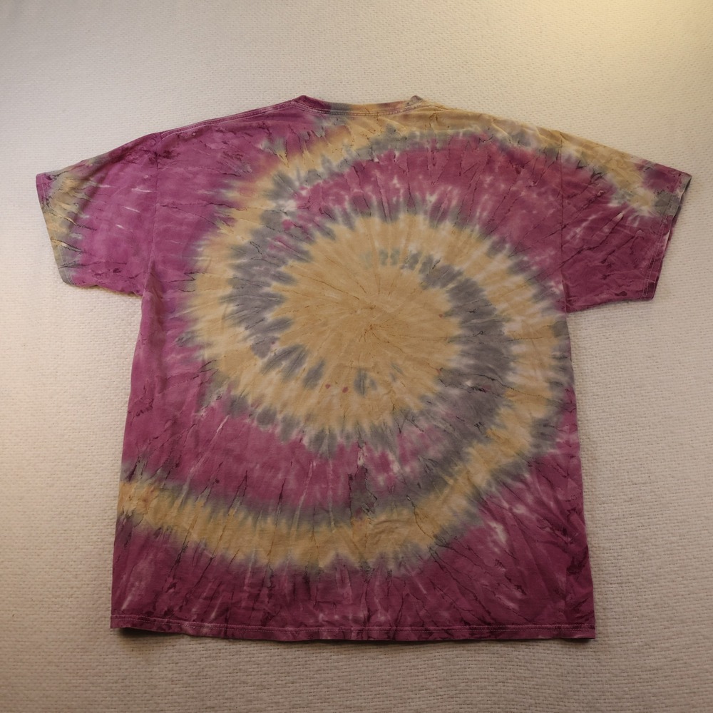 David Bowie Unisex XL T-Shirt Purple Tie Dye Graphic Rock Music Band Tee - Picture 5 of 5